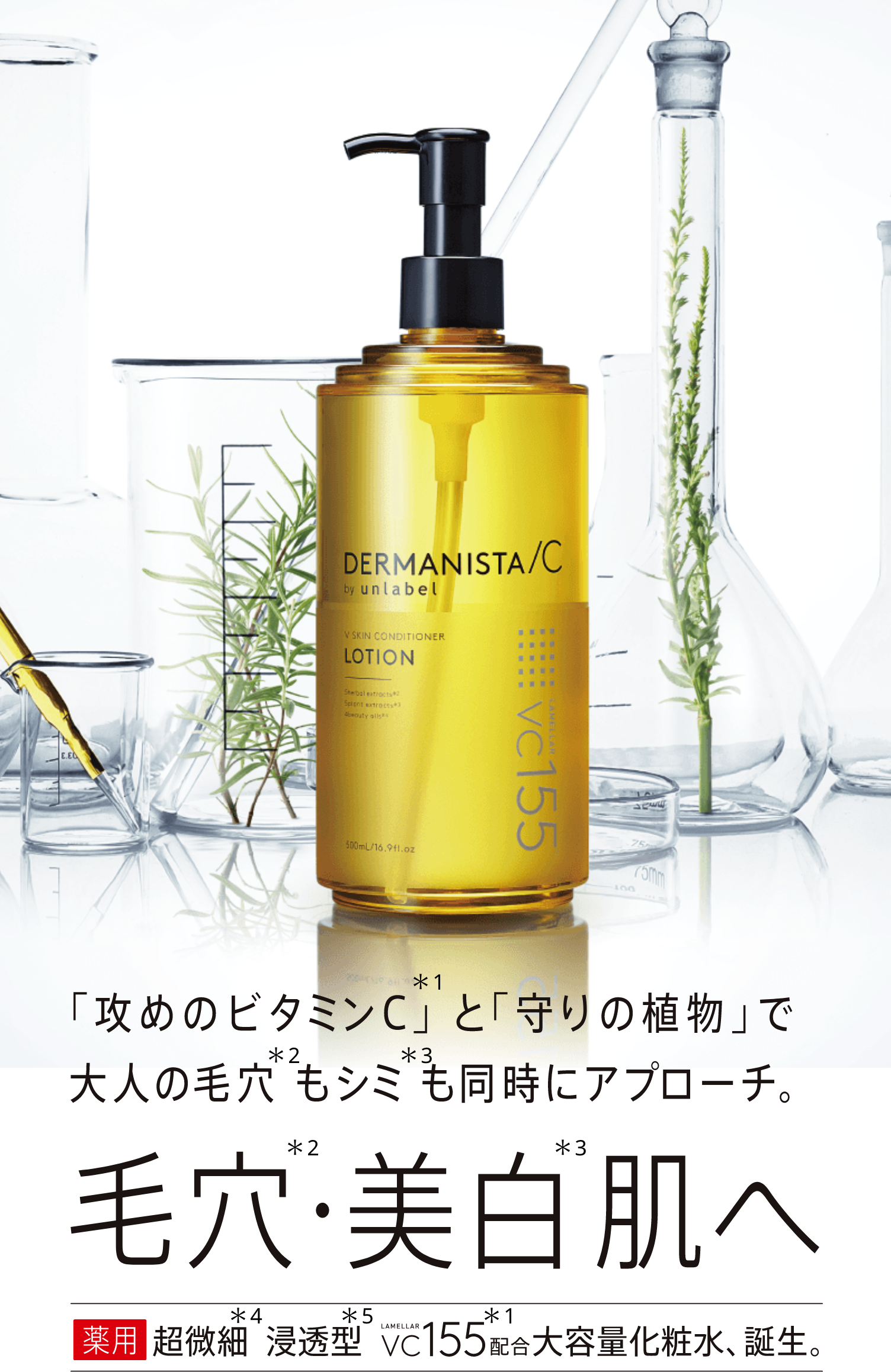 「攻めのビタミンC」と「守りの植物」で大人の毛穴もシミも同時にアプローチ 毛穴・美白肌へ